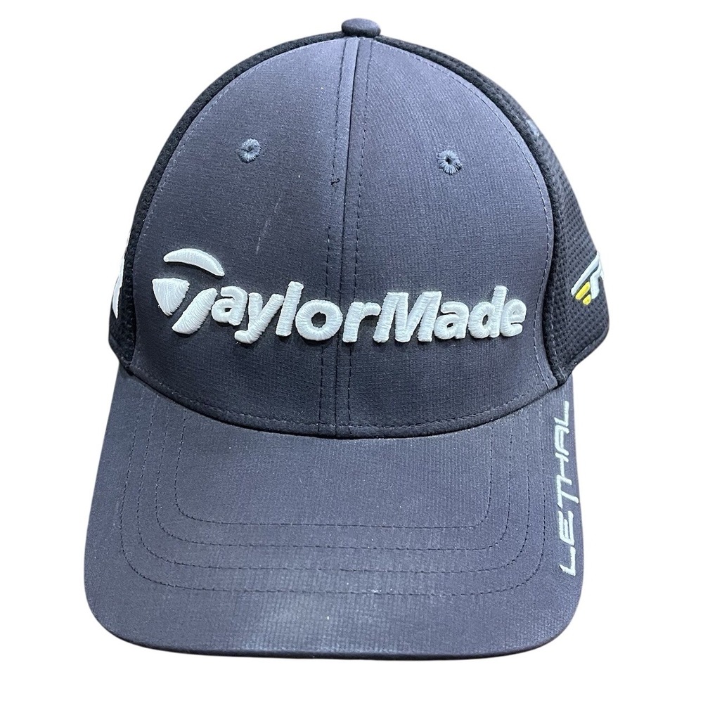 TaylorMade‎ RBZ Lethal Black Adjustable Golf Cap Hat Taylor Made Logo Golfing